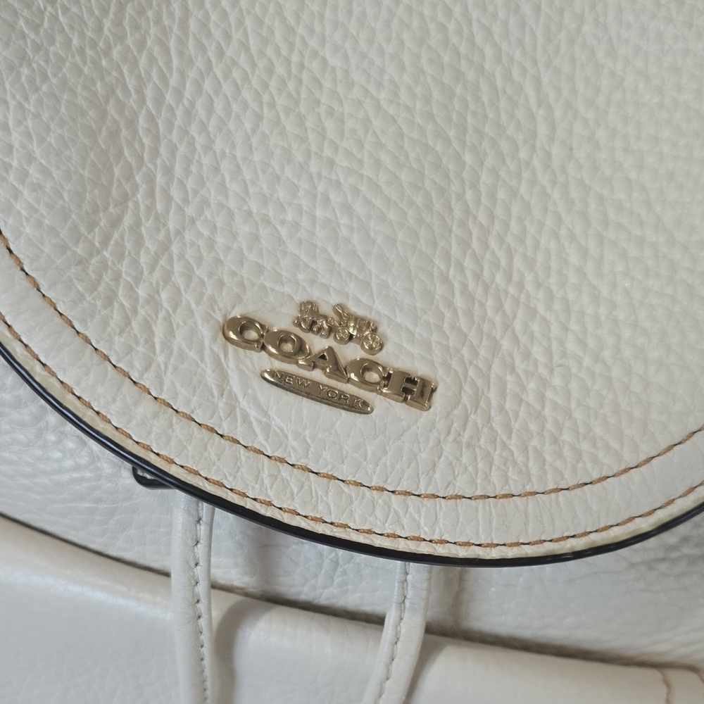 Coach Pennie Chalk Leather Backpack - Picture 3 of 7